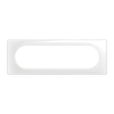 Plaque 6 A 8 Mod Blanc Emaille