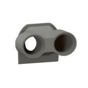 Embout presse-toupe Plexo 2 entres filetage ISO20 - Anthracite