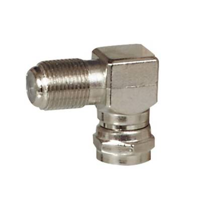 Adaptateur F m/f coude