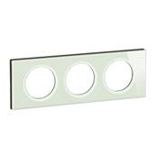 Plaque 3P Verre Opale Blanc